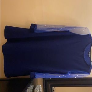 Shein, cobalt blue, knee high dress, size M